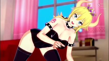 Bowsette busty joi jerk off try not to cum