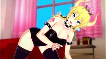 Bowsette busty joi jerk off try not to cum