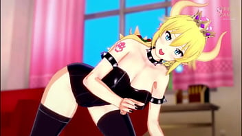 Bowsette busty joi jerk off try not to cum