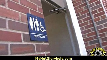 Interracial white lady confesses her sins at gloryhole 1