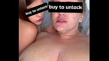 Wow first time homemade threesome with busty chubby wife and petite 18yo girl space boobs with face