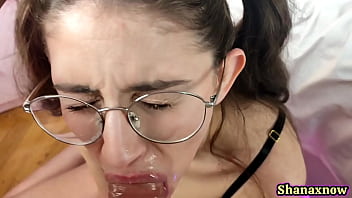 Bratty teen amazing blowjob rimming cum gargle