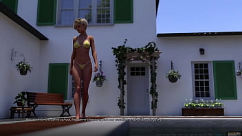 Summer scent #1 meeting the busty blonde stepsister eve in her swimsuit