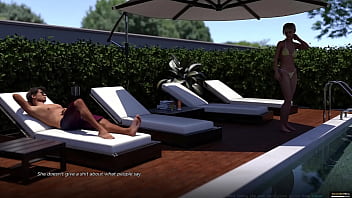 Summer scent #1 meeting the busty blonde stepsister eve in her swimsuit