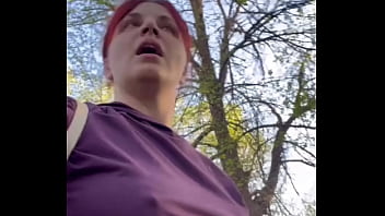 Walking with clothespins licking dirt fucking with wooden stick