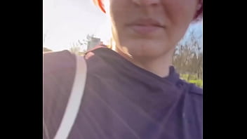 Walking with clothespins licking dirt fucking with wooden stick