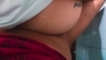 She sucks smiling and sits willingly