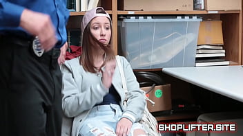 Sexy teen shoplifter caught stealing and fucked by lp officer Sexy teen shoplifter caught stealing and fucked by lp officer