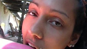 Anabel ride a toy in old house