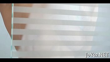 Enchanting legal age teenager gal plays with a toy