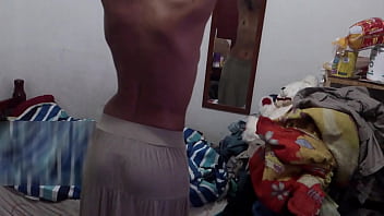 Teasing while undressing