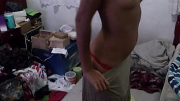 Teasing while undressing