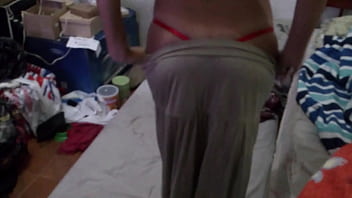 Teasing while undressing