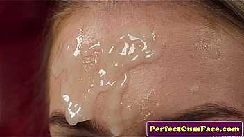 Busty cum the titfucking for facial