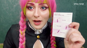 Kanroji mitsuri is masturbating her pink pussy until climax