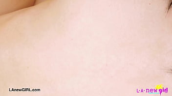 Darling brunette cutie naked close up