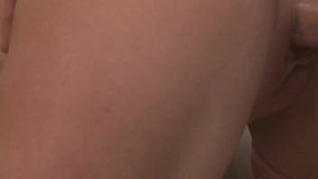 Blonde milf with big boobs paige ashley takes on two cocks in fishnets