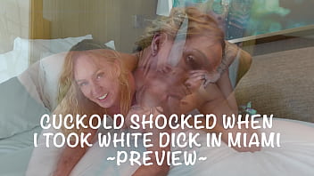 Cuckold shocked when i took white dick in miami