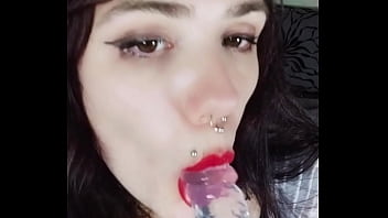 Lammy pixel ass shaking body caressing sucking cock and handjob with cumshot