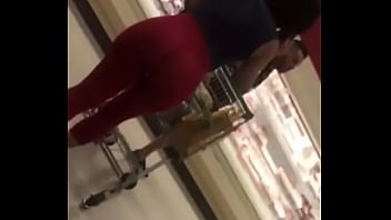 What a ass on red just creeping