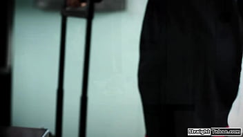 Small tits flight attendant aila donovan seduces a married man for a cant withstand the milf and licks and fingers her shaved pussy