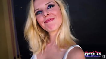 Bewitching cute coed mya gives a deep bj and gets her pussy deeply fucked