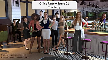 Office party scene 01 get this party started