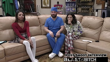 Solana sucks dick gets fucked & blasted full of cum