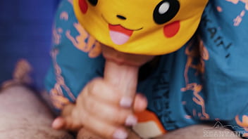 Pikachu handjob suck my hard cock xsanyany