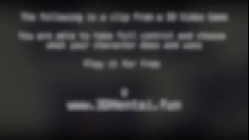 Big tits girl is gangbanged in 3d hentai game