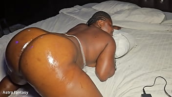 Very fat ass takes it in the pussy and ass hole