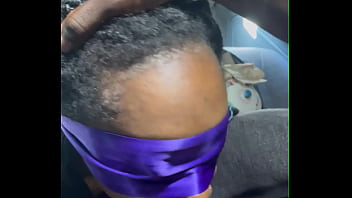 Young ebony takes cum to the face