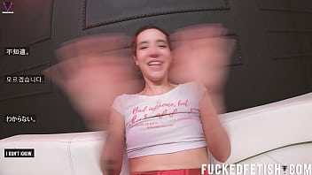 Slow moment pre bdsm hard punk style skinny sattira