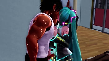 Miku infiel se divierte con su amante mientras su novio descansa