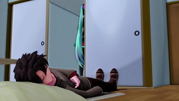 Miku infiel se divierte con su amante mientras su novio descansa