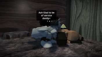 Rough sex with another fan in roblox condo