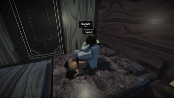 Rough sex with another fan in roblox condo