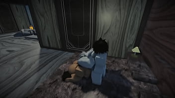 Rough sex with another fan in roblox condo