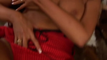 Brunette big natural real tits