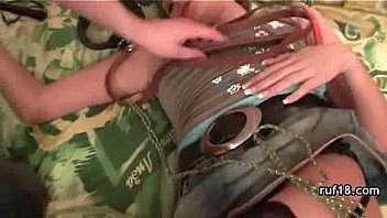 Kinky teen plays with fire