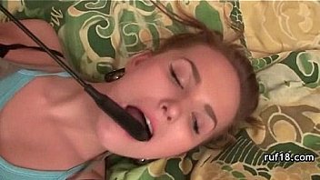 Kinky teen plays with fire