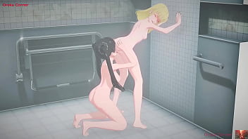 Shower fingered caught then scissored wild