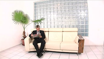 Brunette secretary milf aletta fucked by her boss