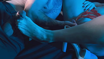 This horny milf's feet were made for your pleasure