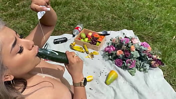 18 year old colombian girl has a picnic at her best friend's house stays alone and masturbates in public while being watched by her stepdad real squirt naty delgado