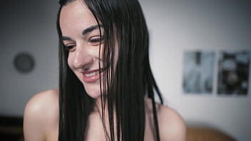 18 teen layla has her mouth full of cum