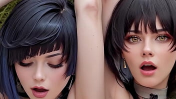 How to fuck two girls tits together