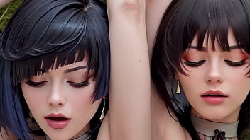 How to fuck two girls tits together