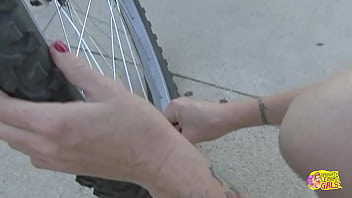 A red haired individual encounters an unfamiliar person and then s them to their residence to engage in oral stimulation of their genitals