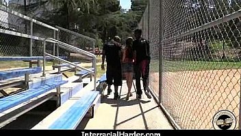 White whore screams in pleasure from huge black cock 6